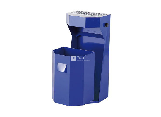 50 literes kültéri hulladékgyűjtő kék színben