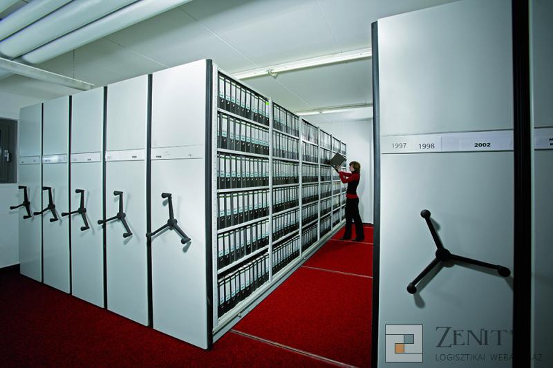 ZENIT KFT. - Maximális kapacitás, maximális biztonság – a megoldást gördíthető polcos irattári állványaink jelenthetik