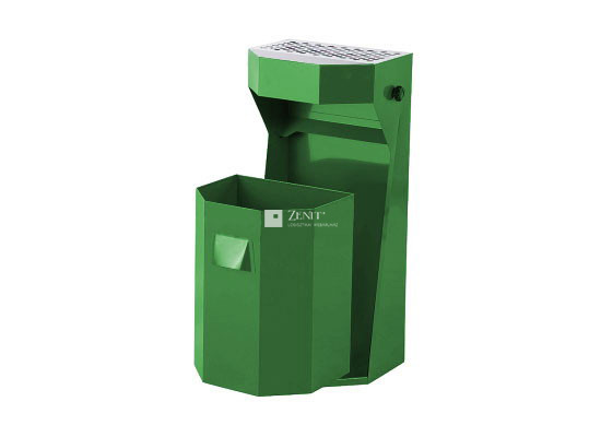 50 literes kültéri hulladékgyűjtő zöld színben