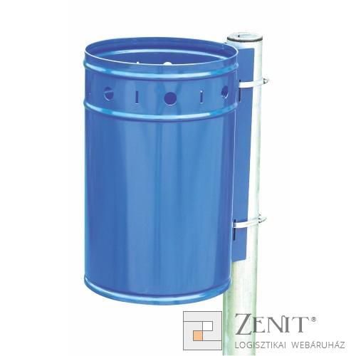 Hulladékgyűjtő oszlophoz rögzíthető kültéri 4272-1 típus 20 literes kék