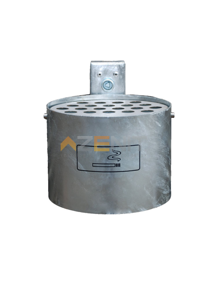 4 literes falra erősíthető hamutartó 7066-00-FV típus tűzihorganyzott kivitelben