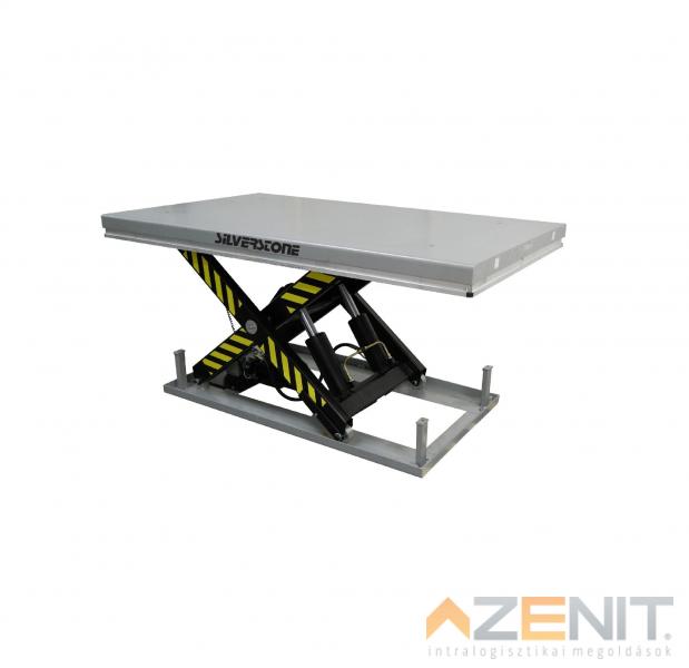 Statikus elektro-hidraulikus emelőasztal 4000 kg teherbírással 1100 mm emelési magassággal (platform méret 2000x1200 mm)