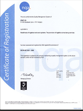 BS EN ISO 9001 : 2008 